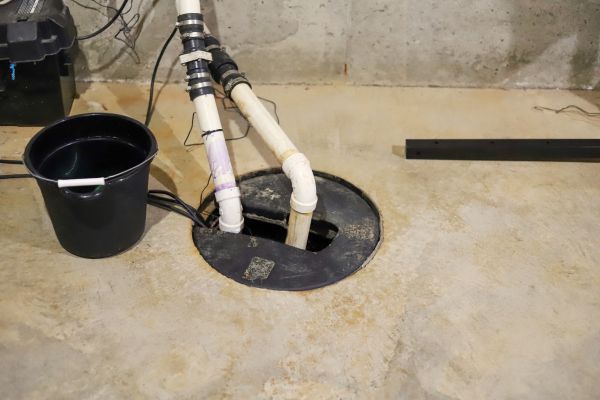 Basement Drainage Installation in Danbury