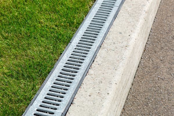 Courtyard Drain Installation in Danbury